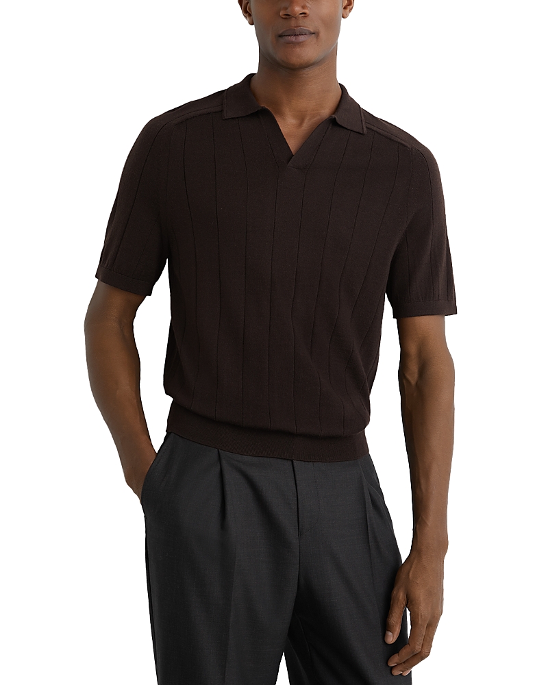 Reiss Open Collar Polo Shirt