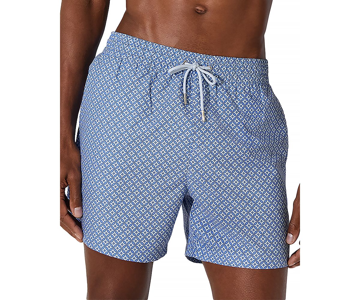 Reiss Drawstring Geo Print Swimsuit