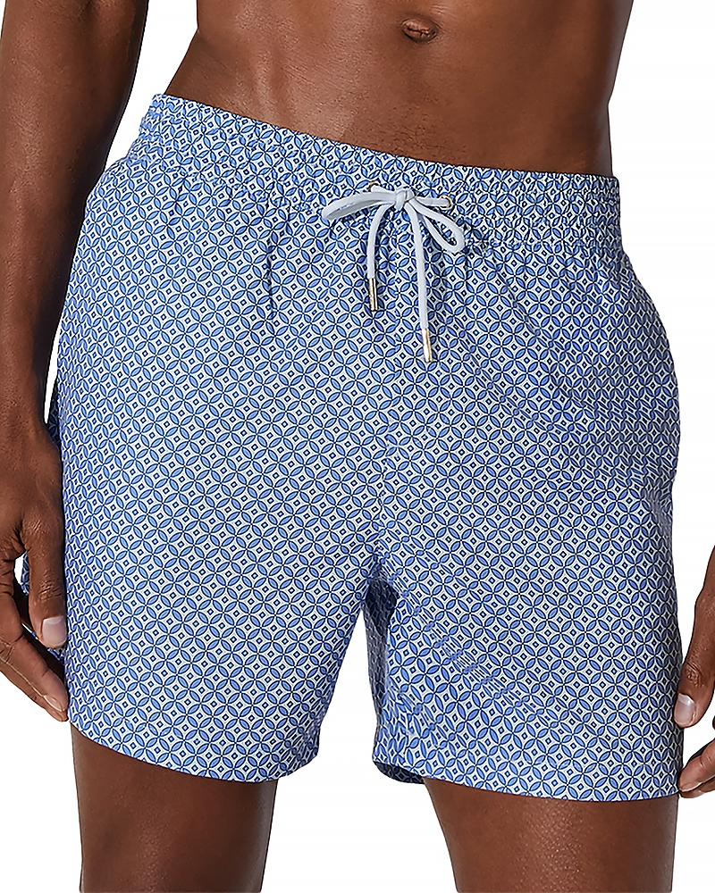 Reiss Drawstring Geo Print Swimsuit