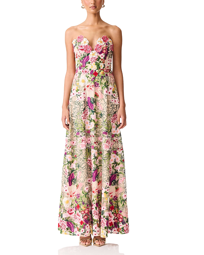 Elliatt Flora Gown In Multi