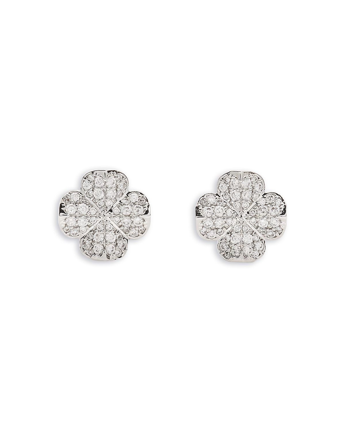 kate spade new york Spade Flower Pave Stud Earrings