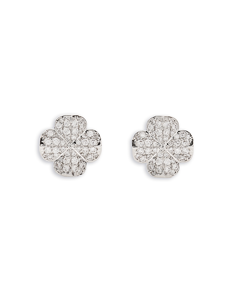 kate spade new york Spade Flower Pave Stud Earrings