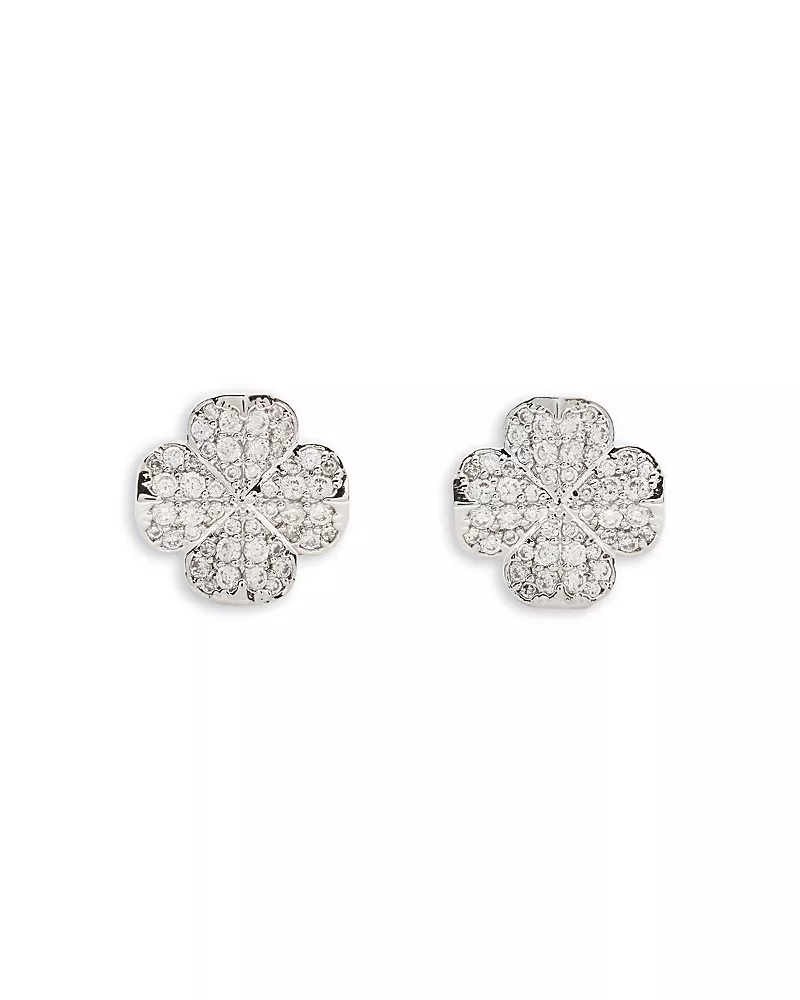 kate spade new york Spade Flower Pave Stud Earrings