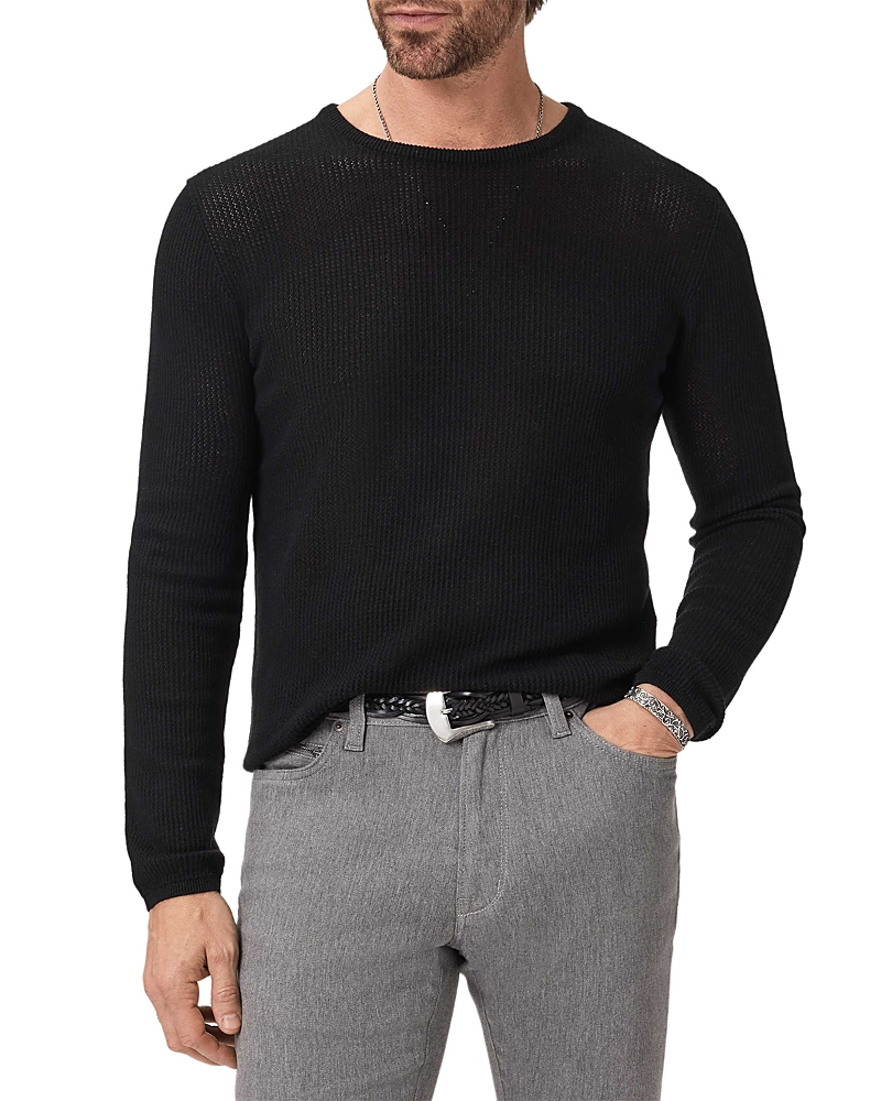 John Varvatos Montclair Long Sleeve Mesh Crewneck Sweater