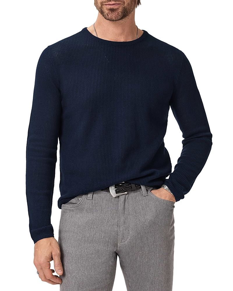 John Varvatos Montclair Long Sleeve Mesh Crewneck Sweater