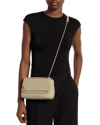 East West Mini Leather Crossbody Bag