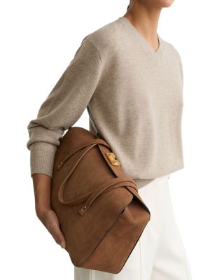 Anika Suede Bowling Bag 