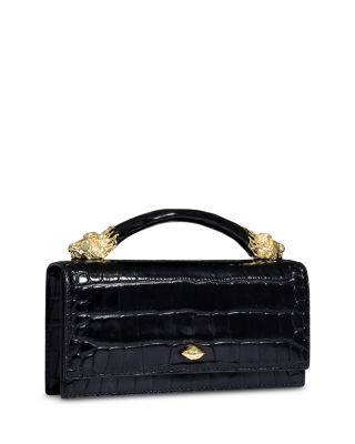 Lioness Embossed Leather Handbag 