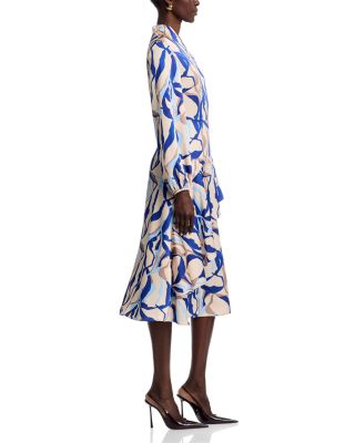 Crepe De Chine Midi Dress