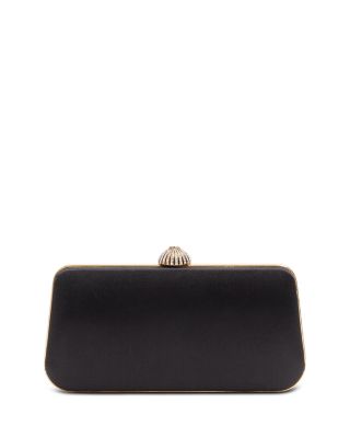 Minaudiere Rhinestone & Sequin Flower Chain Strap Wallet