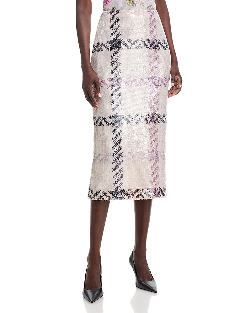 Brandon Maxwell The Mercer Paillette Pencil Skirt