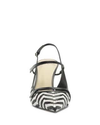 Women's Raffia Slingback Pumps