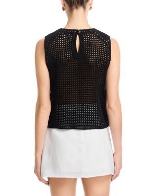 Floral Crochet Tank Top - Exclusive 