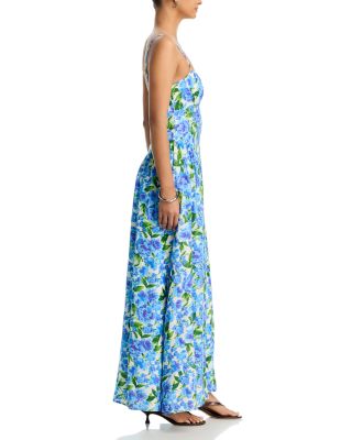 Floral Gathered Bust Maxi Dress - Exclusive