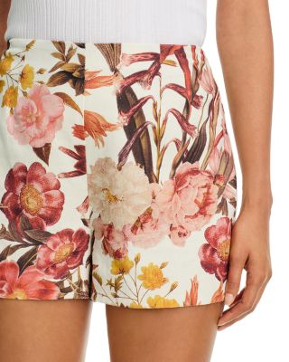 Floral Peplum Top & Short Set - Exclusive