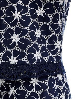 Eyelet Embroidered Top & Short Set - Exclusive