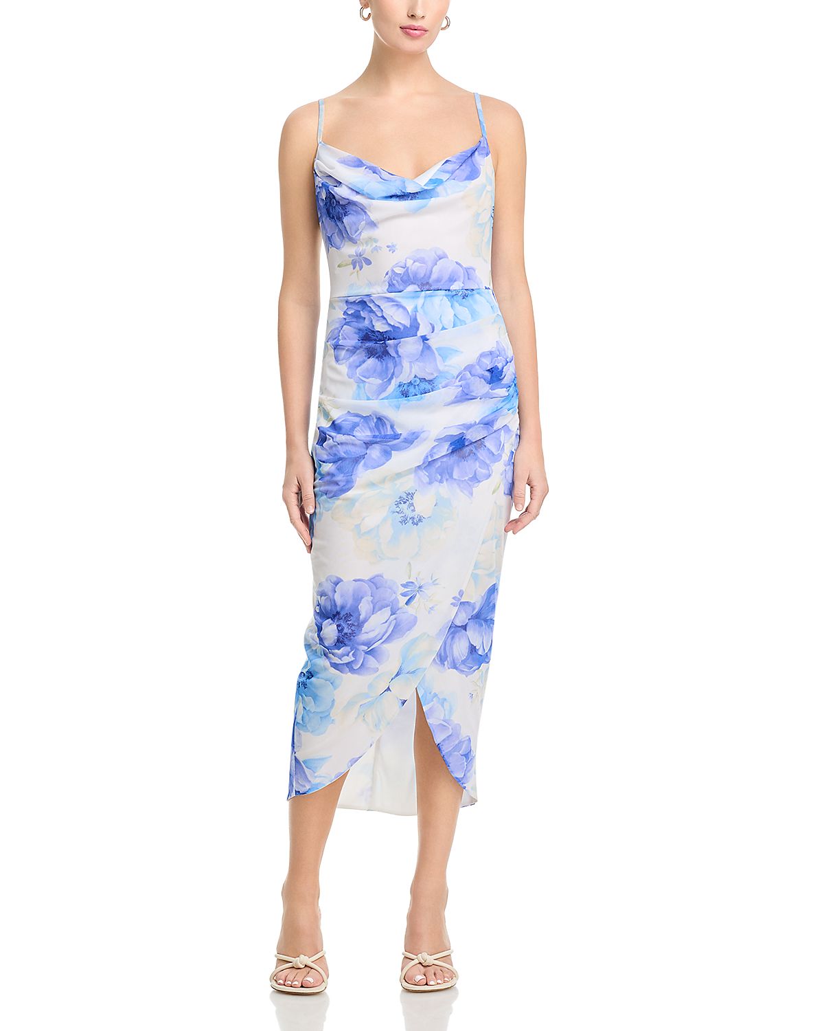Aqua Mesh Midi Dress - Exclusive