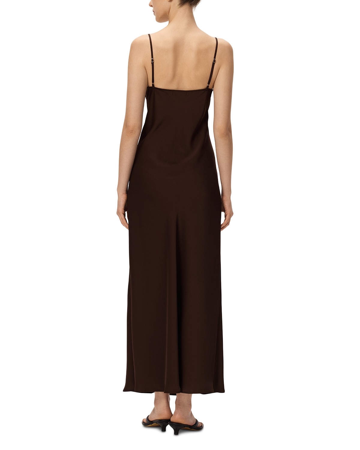ZARA SATIN LACE SLIP DRESS