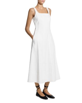 Square Neck Seamed Dress