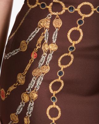 Silk Twill Print The Lover Skirt