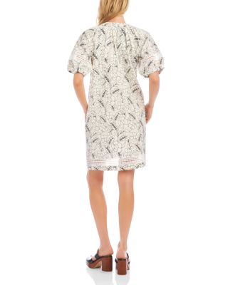 Petite Size Puff Sleeve Tassel Dress