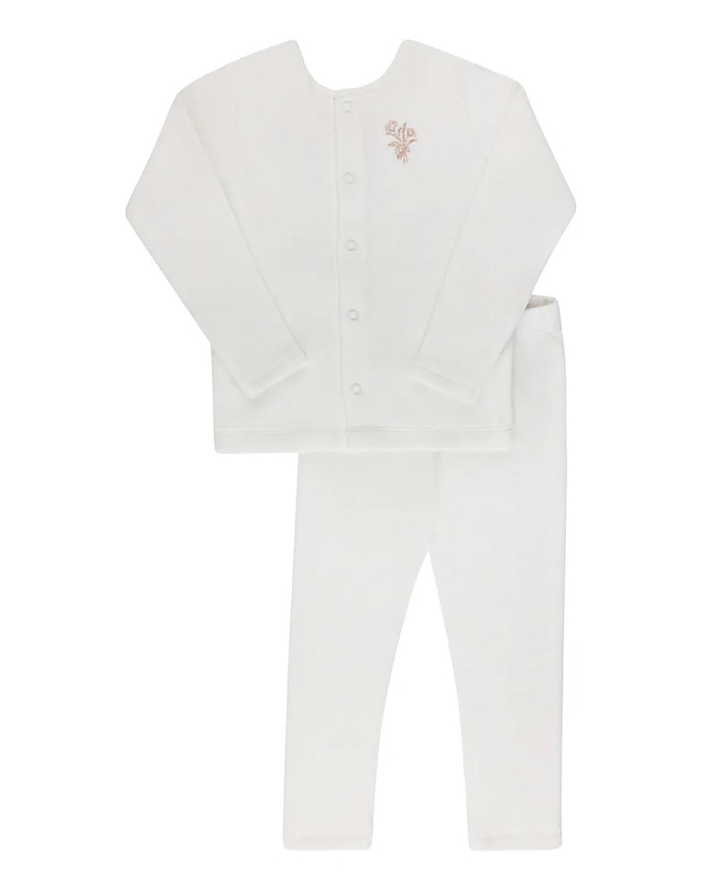 Ely's & Co. Unisex Velour Center Floral Collection Lounge Set - Baby, Little Kid