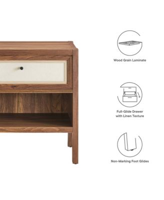 Capri Wood Grain Nightstand
