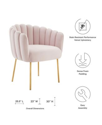  Sanna Channel Tufted Performance Velvet Armchair