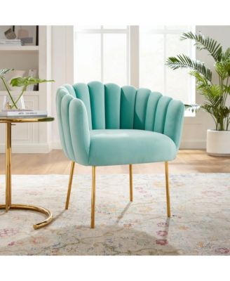  Sanna Channel Tufted Performance Velvet Armchair