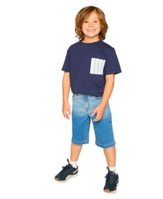 Boys' Short Sleeve Jersey T-Shirt with Chest Pocket - Little Kid