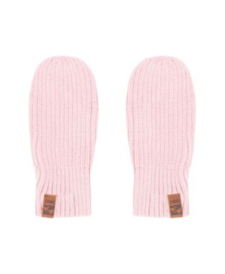 Girls' Soft Ribbed Knit Mittens - Little Kid, Big Kid