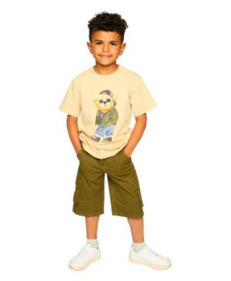 Boys' Organic Cotton Jersey Teddy Bear T-Shirt - Little Kid, Big Kid