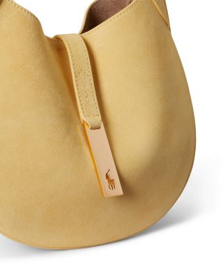 Polo ID Small Suede Shoulder Bag 