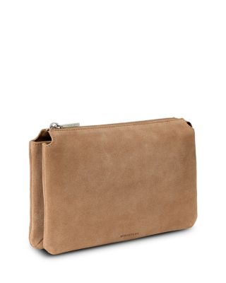 Elita Suede Pouch Clutch