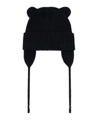  Unisex Logo Patch Ribbed Knit Hat - Baby