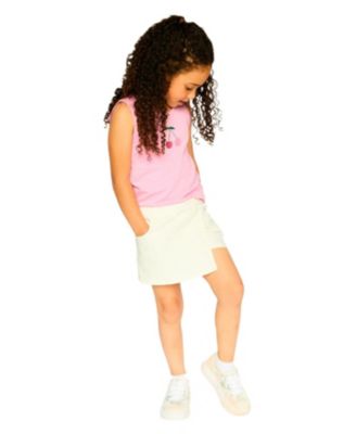 Girls' Soft Stretch Side Pocket Twill Skort - Little Kid