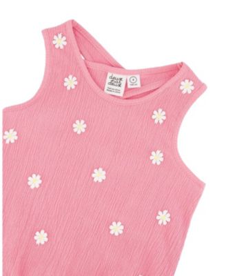 Girls' Sleeveless Crinkle Jersey Tank Top - Little Kid