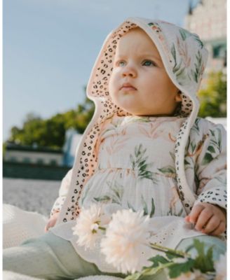 Girls' Muslin Deer Print Tunic and Pointelle Leggings Set - Baby