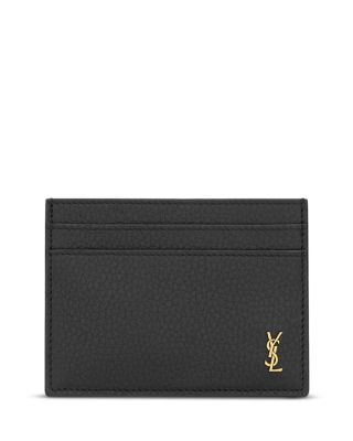 Tiny Cassandre Card Case in Grained Leather