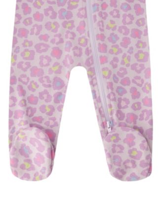  Girls' Organic Cotton Animal Print One-Piece Pyjama - Baby