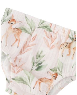 Girls' Muslin Dress and Bloomer Deer Printed Set - Baby