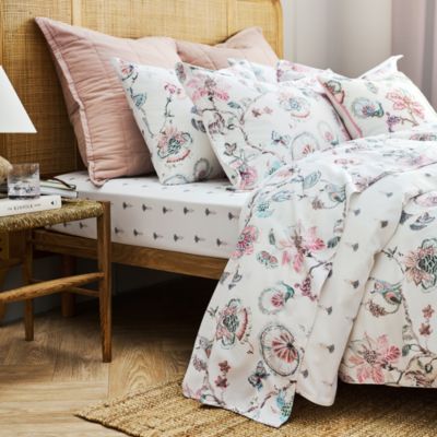 Tropical Floral Cotton Sateen Sheet Set
