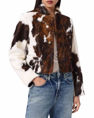 Apton Dapple Leather Blazer