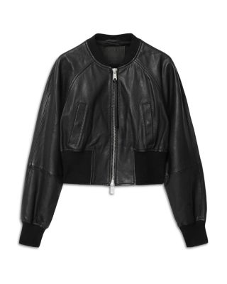 Suri Leather Bomber Jacket