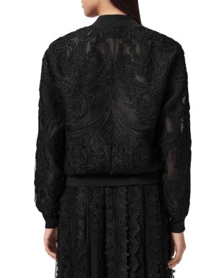 Jade Embellished Bomber Jacket