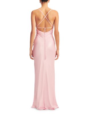 La Lune Lace Up Back Maxi Dress