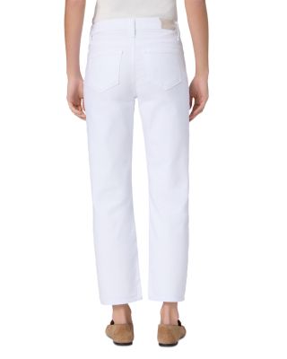 Mason Mid Rise Straight Jeans in Crisp White
