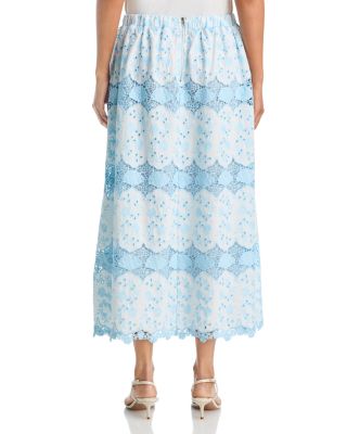 Embroidered Midi Skirt - Exclusive