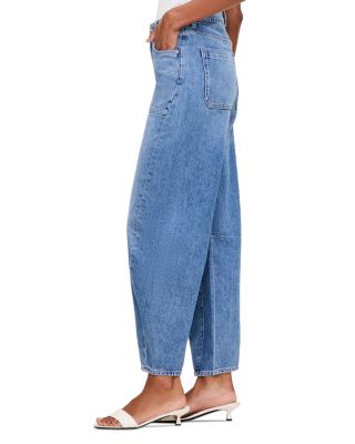 Miro Petite High Rise Ankle Barrel Jeans in Meadow Lake