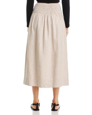 Alessa Linen Midi Skirt
